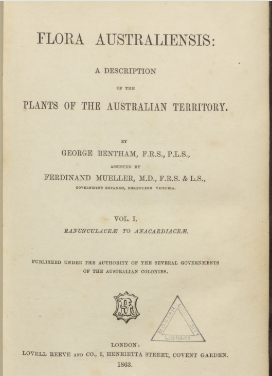 monashunilib's tweet photo. Monash is the first Australian University to partner with the BHL - the world’s largest open access repository for biodiversity literature. Among the first items Monash has shared with the BHL are its unique volumes of Flora Australiensis. https://t.co/H4fd7MVlMp