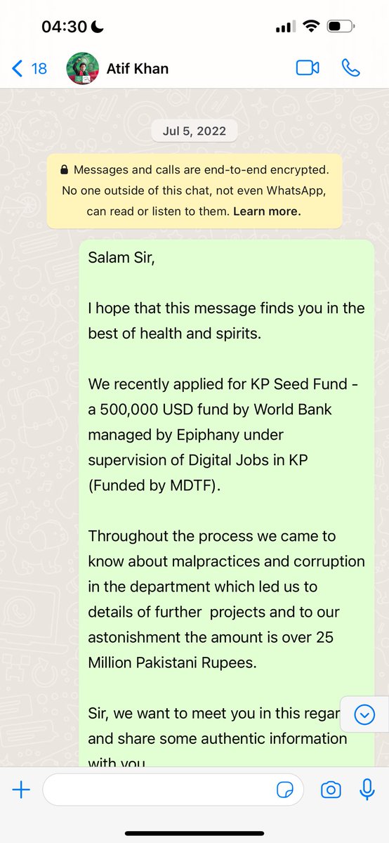 HarisBadr's tweet photo. @AtifKhanpti Can totally feel you, janab. Can relate how it feels to feel unheard.

Typo in below message. Its 250 million PKR https://t.co/1LwHhmsX7G