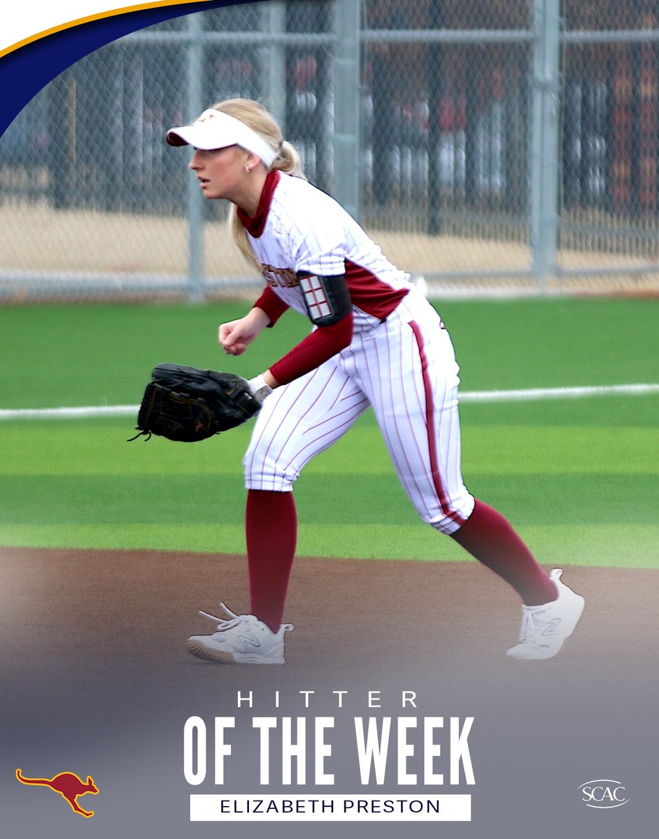 SCAC (@scac_sports) on Twitter photo Elizabeth Preston of <a href="/ACsports/">Austin College 'Roos Athletics</a> secures the inaugural #SCACSb Hitter of the Week honor in 2024!🥎
📰| shorturl.at/BDHMZ
#SCACPride #DIII50 #SCACSb Elizabeth Preston of <a href="/ACsports/">Austin College 'Roos Athletics</a> secures the inaugural #SCACSb Hitter of the Week honor in 2024!🥎
📰| shorturl.at/BDHMZ
#SCACPride #DIII50 #SCACSb