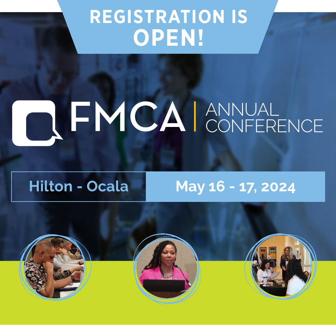 FMCAonline's tweet photo. Registration is now OPEN for the 2024 Florida Municipal Communicators Association Annual Conference held May 16-17, 2024, at the Hilton in Ocala, Florida. 

Register now at https://t.co/7Rd4d0B0l8. https://t.co/eBDrjnX1yg
