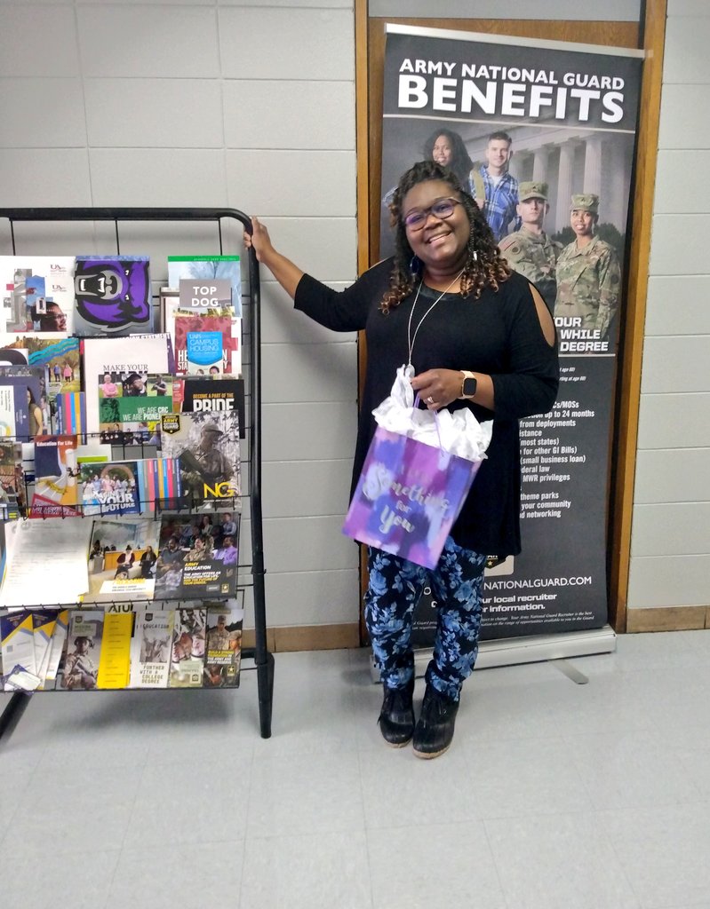GrayToyoshima's tweet photo. My construction students surprised our school counselor, Demetria McCollum, with a gift to show our appreciation for everything she does for us at Metro Career Tech. https://t.co/qasoJXM9vz