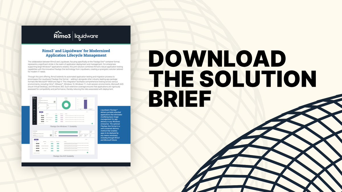 Rimo_3's tweet image. To learn more about the Rimo3+@Liquidware integration, download the solution brief here: rimo3.com/liquidware

#AutomateAllTheThings #Liquidware #EUC