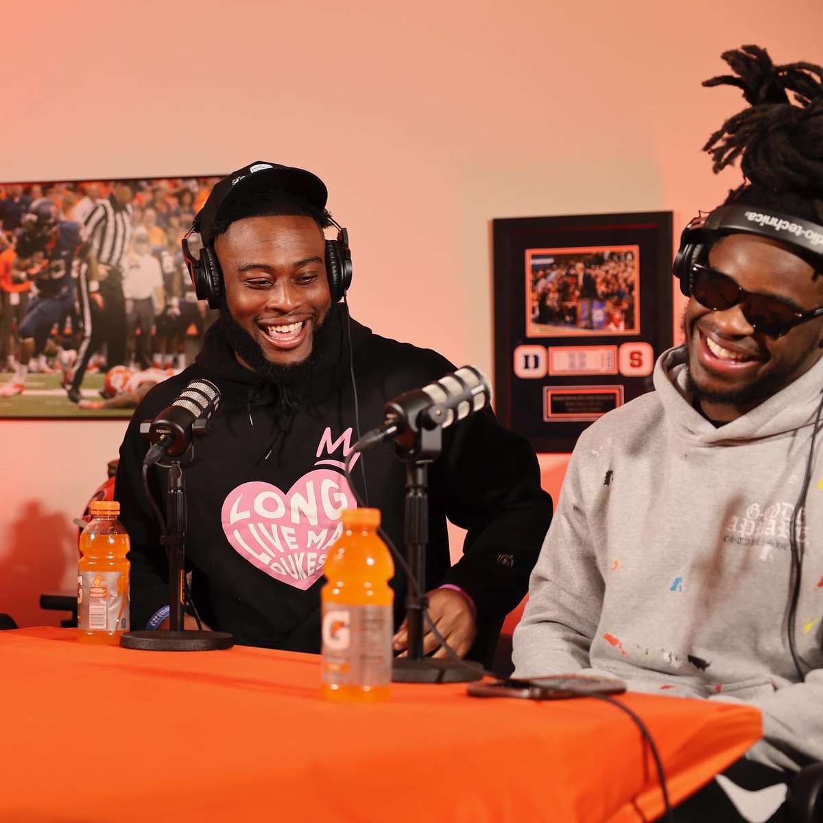 IamCaleb_18's tweet photo. Never got a chance to end the podcast the right way but I appreciate everyone for rocking out wit me for the last two years..ππ§‘ #mobbb https://t.co/S8mNt2stLo