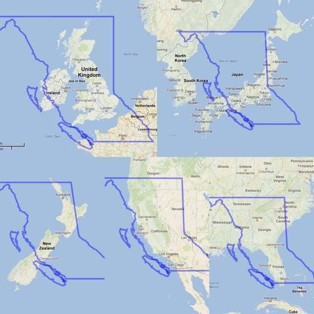 odiesislandlife's tweet photo. This is how big BC is lolol our population is 5.5 million (Last Angeles has almost 3 times our population!) most people live in the southern portion #bcfacts #Canada https://t.co/9IwMRv7JiC