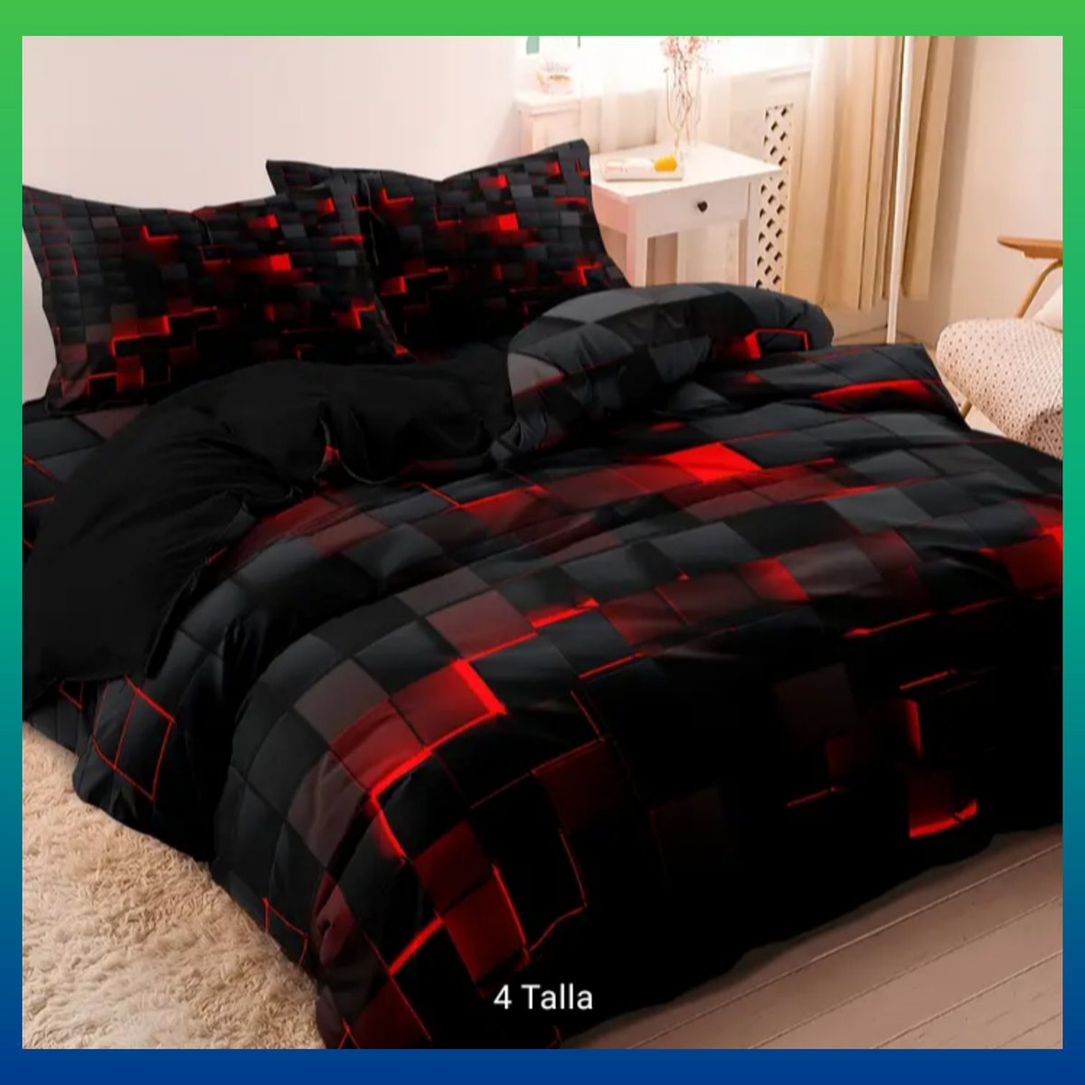 abazarmx's tweet photo. Juego de Sábanas + Edredón Nórdico Cubo Rojo

Detalles del producto

Tamaños: Individual, Matrimonial, Queen Size y King Size.

Más detalles en nuestra tienda en linea. 🤗

 #edredones #sabanas https://t.co/HcQQOylPYN