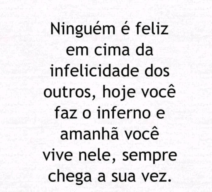 A lei do retorno existe, muitos não acreditam