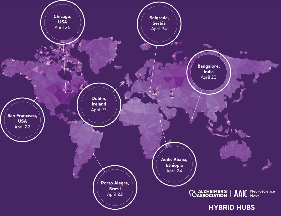 Registration is open for #AAIC #NeuroscienceNext Ireland shorturl.at/lKR34☘️

Join us for all things #BrainHealth🧠translating research for policy🧠women's brain health🧠patient & public voice🧠computational advances🧠grant writing🧠global advocacy

Travel grants available!