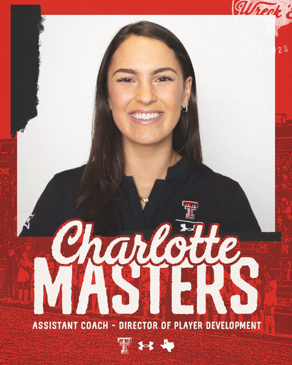 Bringing one of our own back home ❤️🖤 Red Raider Nation, welcome [back] our newest assistant coach and Director of Player Development, Charlotte Masters! 📰 - wreckem.co/WelcomeHomeCha… #WreckEm | @charlotteteeter