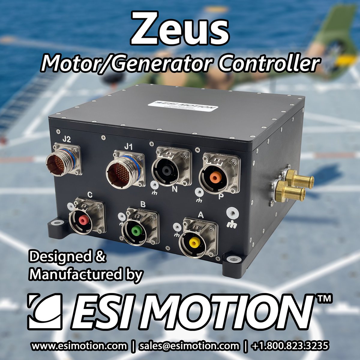 MotionEsi's tweet image. ESI Motion's High Power #ServoController Zeus can Drive Motors and can act as a Generator Controller!

Visit our Zeus Website page for more information: lnkd.in/g5iKpVJ7

Don't Forget to Download Our Zeus Datasheet!

#motorgenerator #motorcontrol #servodrive #defense #Zeus