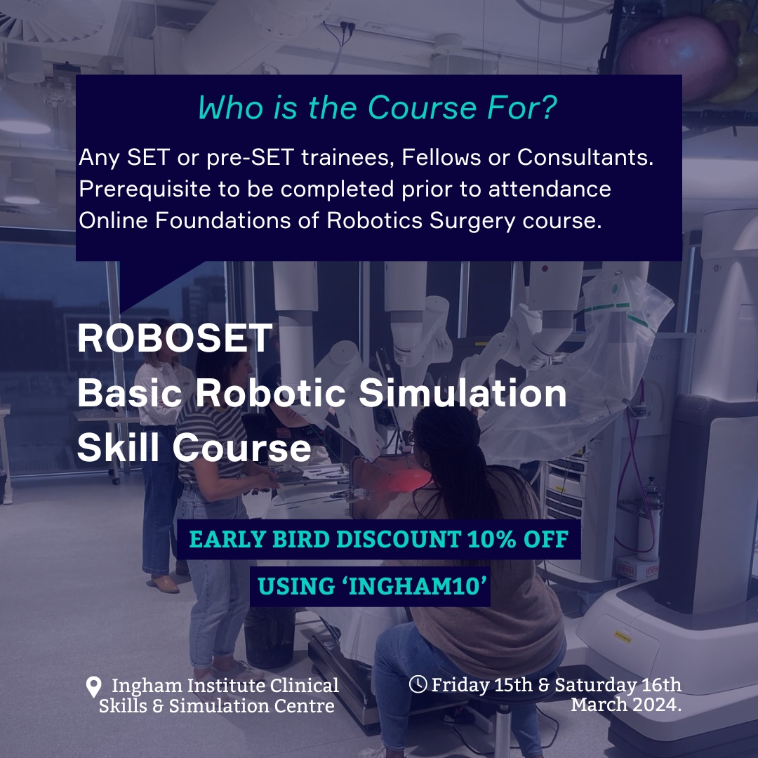 Elevate your surgical skills with IMRA's cutting-edge robotic surgery courses. 👨‍⚕️🤖Join us Friday 15th and Saturday 16th March. Click the link courses.imracademy.com/catalogue/prim… to enroll now.🔗 #roboticsurgery #robotics #surgeon #SurgicalRobotics #FutureofSurgery #roboticcourses