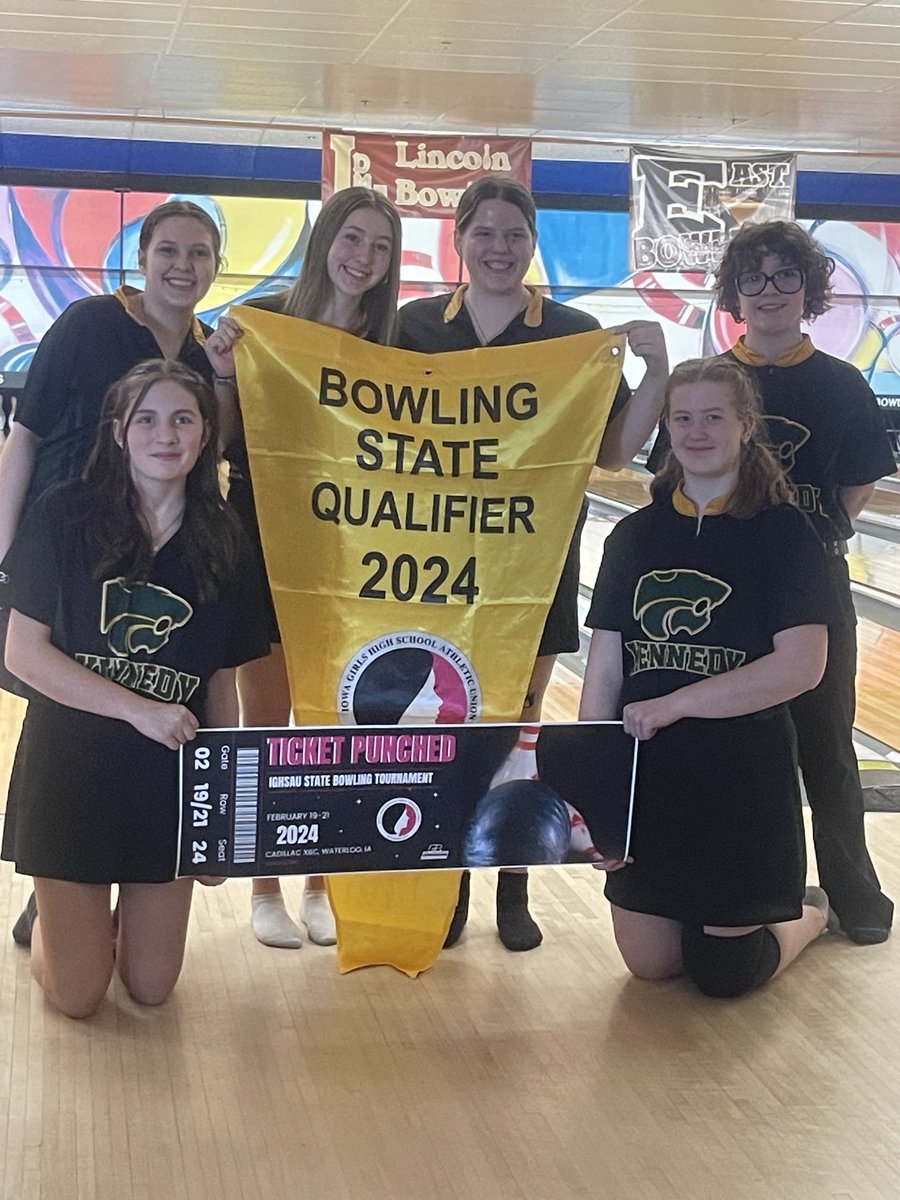 Congrats to the Regional Bowling team on qualifying to State!  Also to Kaylee Harris and Elaina Chesmore for qualifying as individuals!