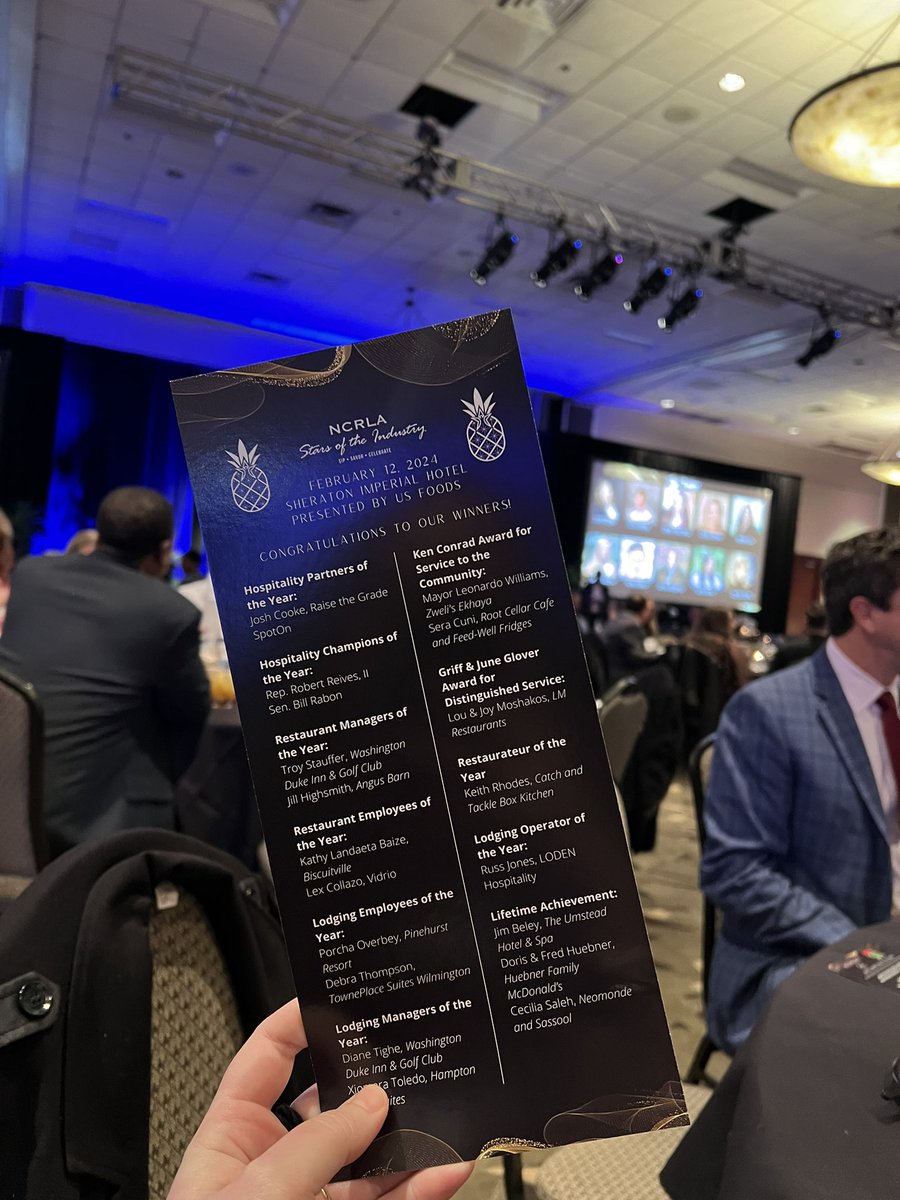 Congrats to the <a href="/NCRLA/">NCRLA</a> stars of the industry! Kudos to <a href="/LeoForDurham/">Leonardo Williams</a> &amp; <a href="/ZwelisKitchen/">ZwelisKitchen</a> for their service award and <a href="/WashingtonDuke/">Washington Duke Inn</a> earning two awards!