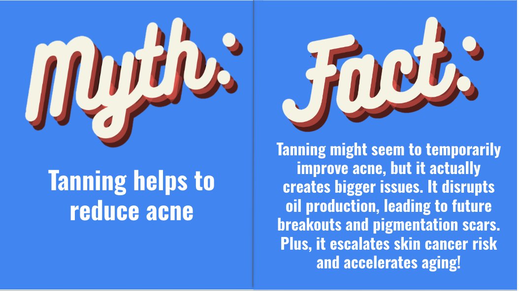 #tanning #acne #tanningandacne #oilproduction #acnebreakouts #pigmentationscars #acnescars #skinaging #skincancer #acnetruths #acnetips #acneproblems #skinmyths #dermatology