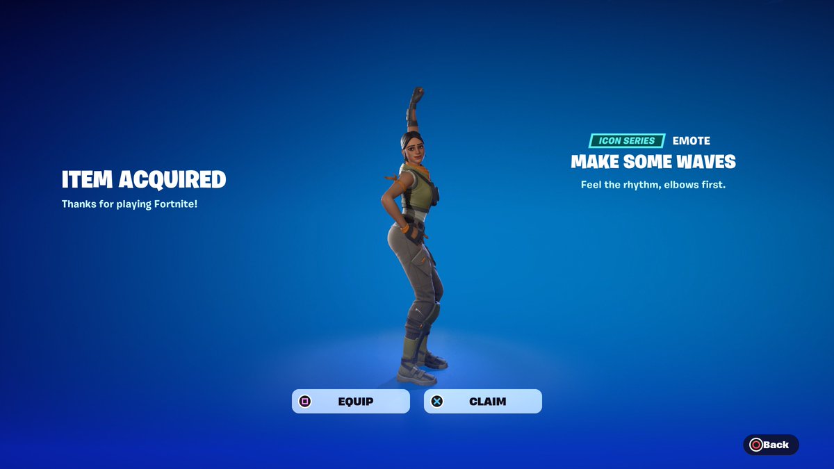 Fortnite Make Some Waves Emote Giveaway

To Enter: 
❤️♻️ LIKE &amp; RETWEET
📲 FOLLOW @ForkniteStatuss 
✅ COMMENT “DONE”

USE CODE ‘FNLK’ #ad