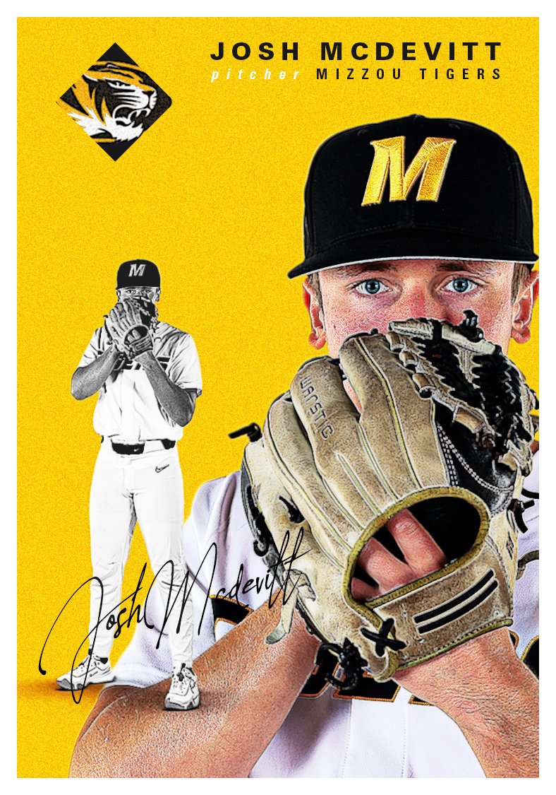Hailing from Effingham, Ill., freshman RHP 𝗝𝗼𝘀𝗵 𝗠𝗰𝗗𝗲𝘃𝗶𝘁𝘁 is primed and ready for 2024!
✅ Led Effingham HS to an Illinois Class 3A fourth-place finish in 2023
✅ Allowed just 7⃣ ER and fanned 140 hitters in 80.1 IP
✅ Posted 0.61 ERA as a senior

#MizzouNOW | 🐯⚾️