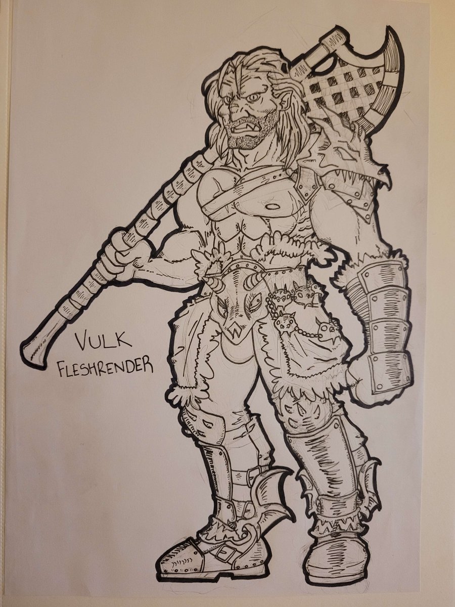 PawnRenegade's tweet photo. Another piece of PC art from my Descent into Avernus campaign, Vulk Fleshrender.
#art #dndart #dnd #dungeonsanddragons https://t.co/vAEQRep5IT