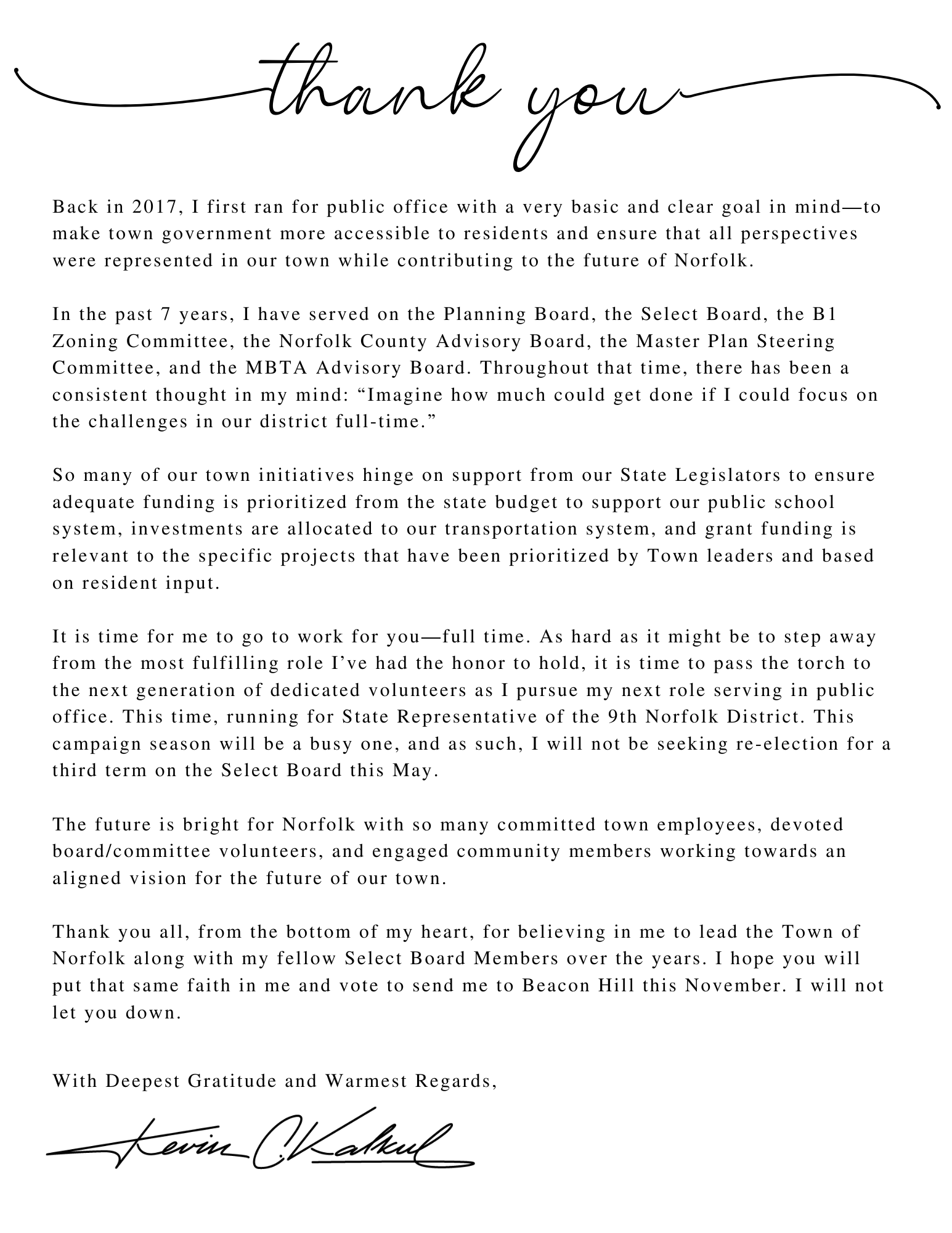 Kevin C. Kalkut 🟧 on X: &ldquo;An open letter to the incredible people 