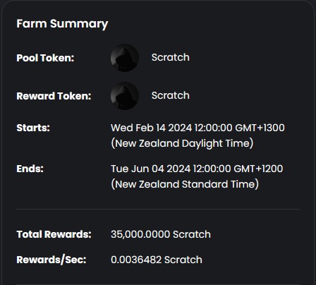 scratch_crew's tweet photo. A new farm has been locked in! 

This time the rewards are even better, you can stake your $scratch using the below link, farming starts in approx 23 hours.

https://t.co/UKJMWYW8Uu https://t.co/ybnsgb4J2u