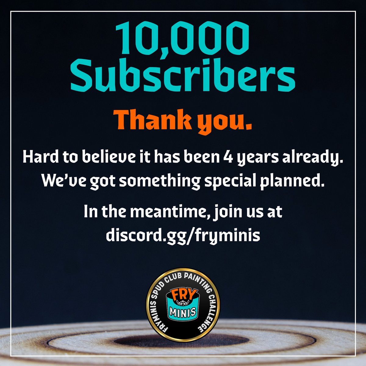 Wow. Incredible treat this morning to wake up to breaking through that 10,000 subscriber barrier. Thank you all so much for choosing to spend your time with us in whatever capacity you're able. Julie and I thank you from the bottom of our cold little hearts.