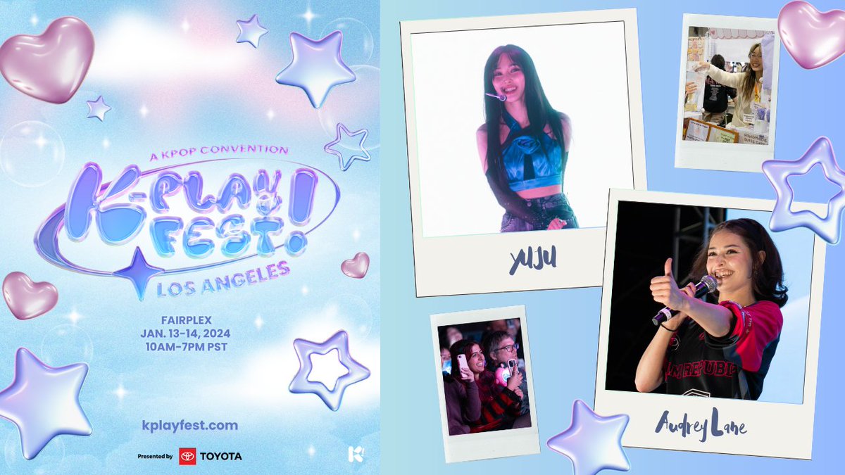 #kplayfestla2024 in the CITY, CITY, CITY~ 🌆 was SO MUCH FUN! 💙 Check out our RECAP VIDEO ▶️ to relive our favorite moments! ⭐ Comment down below if you see yourself in the video! 💫youtu.be/tSWI7AbF9qo?si… #kplayfest #yuju #audreylane