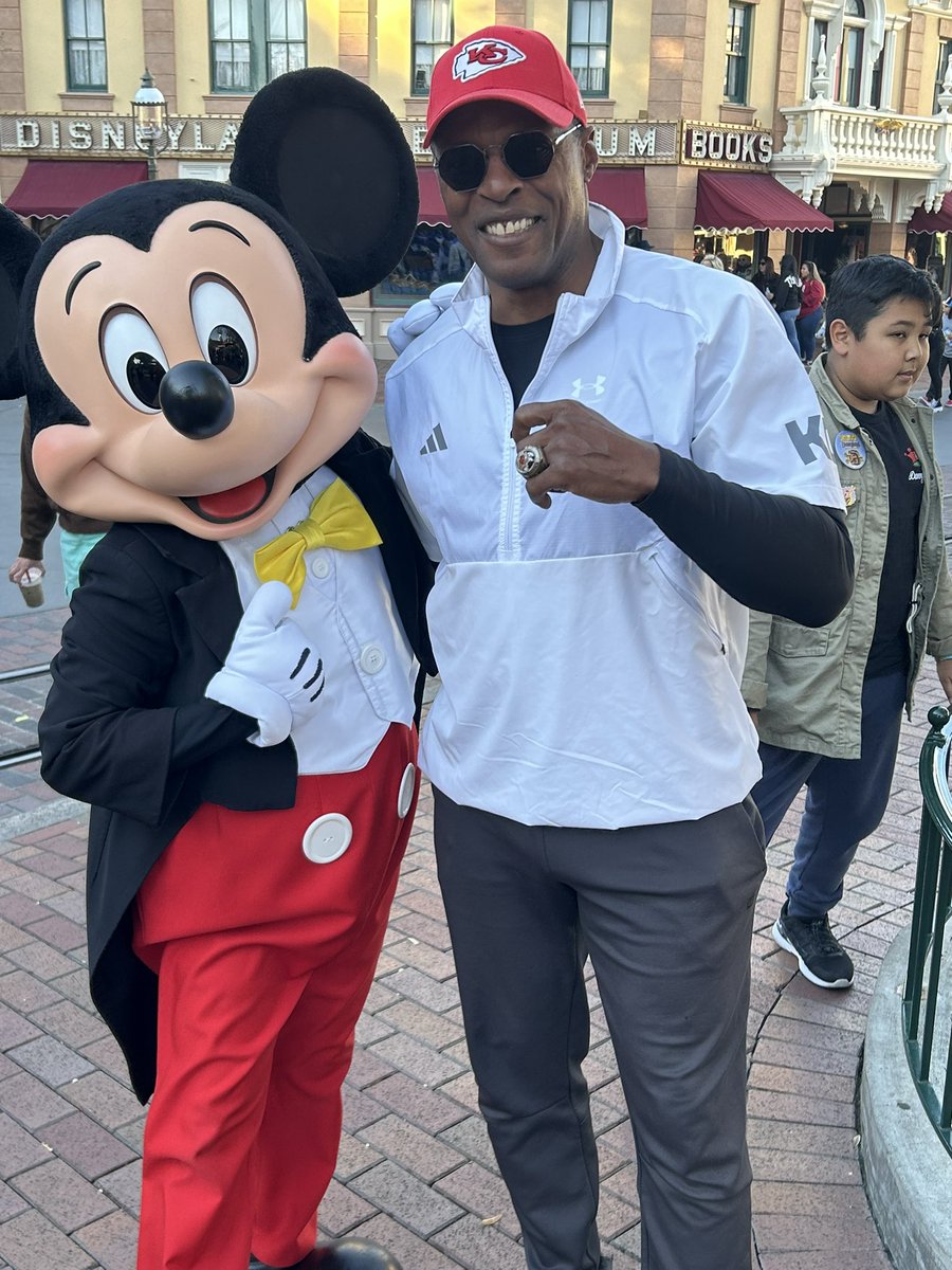 Mickey Mouse likes the Bling! @Disneyland @Chiefs