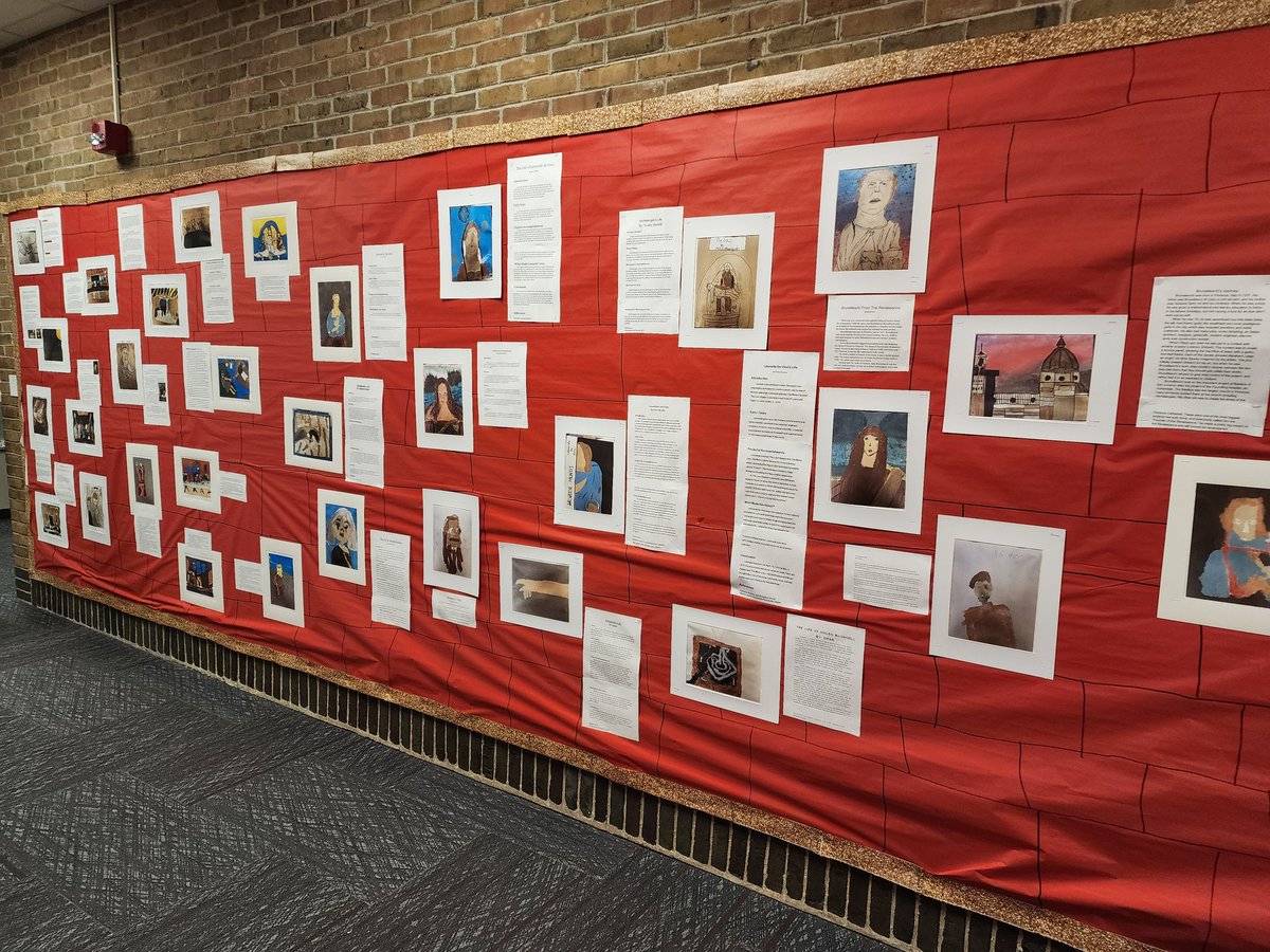 EWA_MCS's tweet photo. 5th grade enriching unit 5, The Renaissance. Students drew and painted a piece of art. Then, they wrote a biography. https://t.co/cJe8QGT7pM