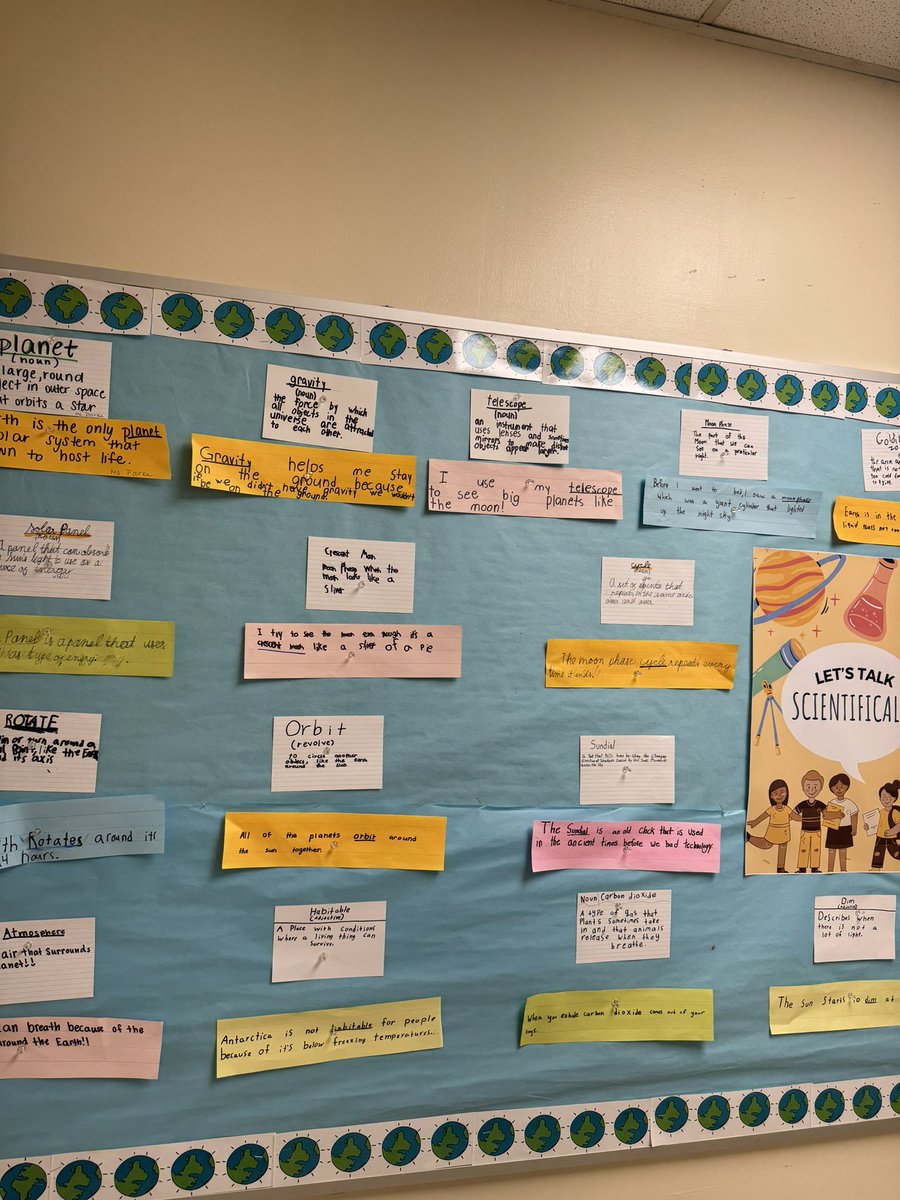 Ms. Parke 🤍 (@msparkelds) on Twitter photo Our science word wall has come to life! These scientists each researched vocabulary words relating to our unit on the stars and solar system and are acting as teacher of the day to share their learning with the class📄🌒🌠 <a href="/LDS_mshaines/">Ms. Haines</a> Our science word wall has come to life! These scientists each researched vocabulary words relating to our unit on the stars and solar system and are acting as teacher of the day to share their learning with the class📄🌒🌠 <a href="/LDS_mshaines/">Ms. Haines</a>