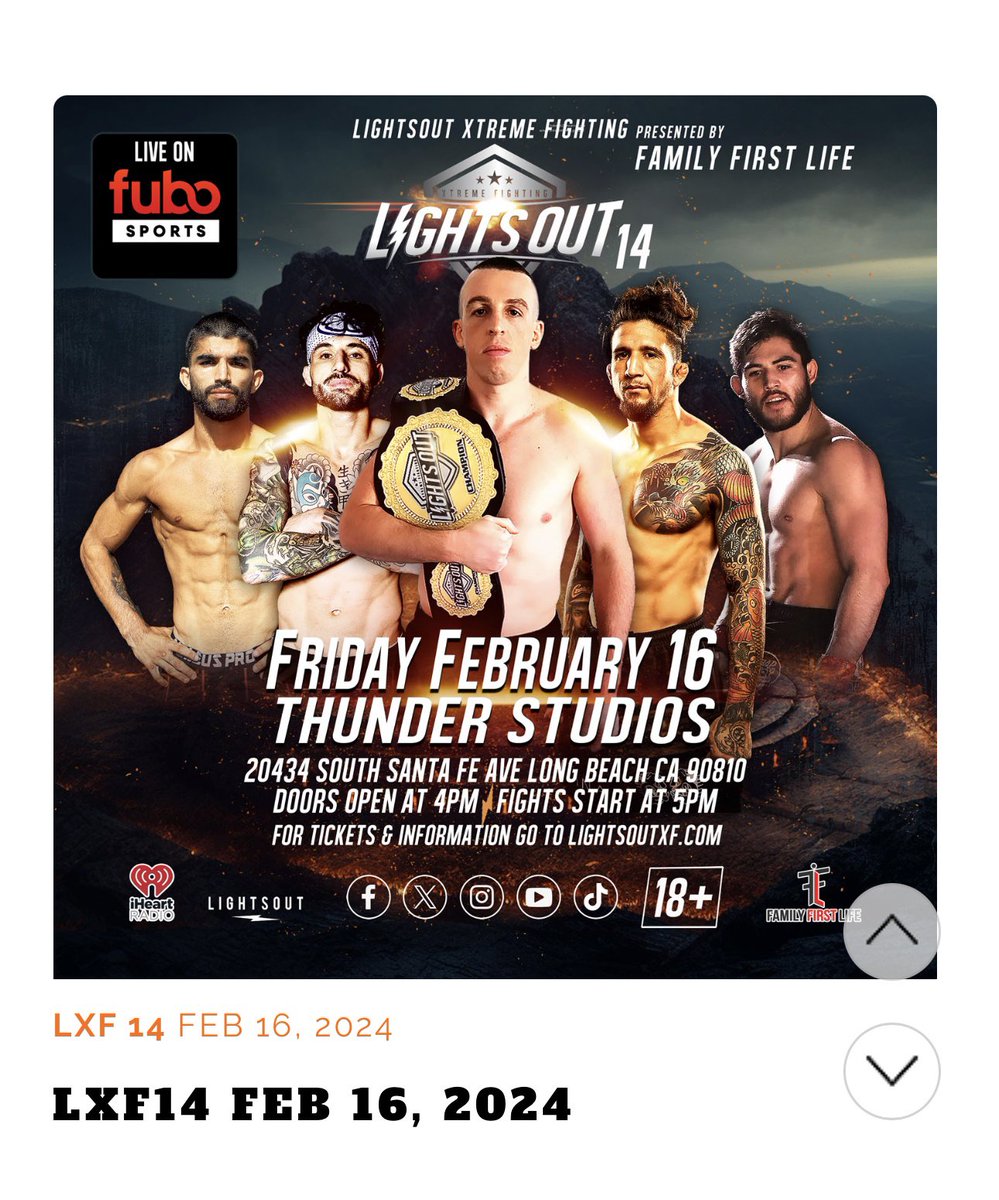 BoltVox's tweet photo. Getting so pumped for #LightsOut14! Friday night fights what could be better way to start the weekend!? π€ππ€@LightsOutXF @diehardboltclub @Reekayy @madhatter0508 @shawnemerriman @JenniferMills21 #CageSide πͺ https://t.co/rpwi5WugMd