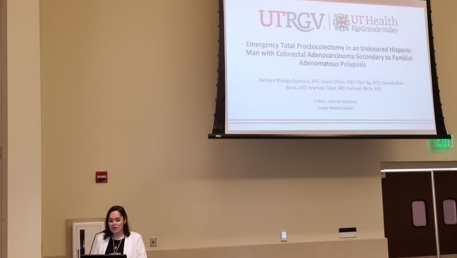 Last Saturday presenting a case @DianaOthonMD and I saw during our first month of residency at UTRGV Research Symposium 2024. @UTRGVSOM @UTRGVResearch