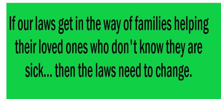 #Anosognosia #IMDEXCLUSION
THE IMD EXCLUSION denies the long term treatment so desperately needed, for our most Seriously ill, between the ages of 23 to 64.  Conveniently horrific.