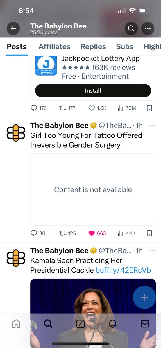 What happened <a href="/TheBabylonBee/">The Babylon Bee</a> ?  It true.