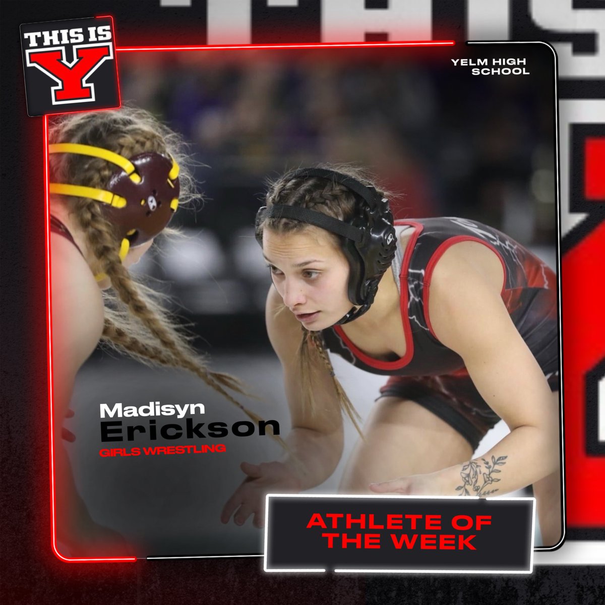 Yelm Tornado Athletics (@tornadoyelm) on Twitter photo Vote for Madisyn Erickson for <a href="/SBLiveWA/">Washington High School On SI</a> Athlete of the Week!
Click here to vote: highschool.si.com/washington/202…
<a href="/ManyHatsMilles/">Todd Milles</a> <a href="/yelm_football/">Yelm Tornados</a> <a href="/CoachRonquillo/">Jason Ronquillo</a> <a href="/WrestlingYelm/">YelmWrestling</a> <a href="/USAWrestling/">USA Wrestling</a> <a href="/YourESN/">YourESN</a> <a href="/cityofyelm/">City of Yelm</a> Vote for Madisyn Erickson for <a href="/SBLiveWA/">Washington High School On SI</a> Athlete of the Week!
Click here to vote: highschool.si.com/washington/202…
<a href="/ManyHatsMilles/">Todd Milles</a> <a href="/yelm_football/">Yelm Tornados</a> <a href="/CoachRonquillo/">Jason Ronquillo</a> <a href="/WrestlingYelm/">YelmWrestling</a> <a href="/USAWrestling/">USA Wrestling</a> <a href="/YourESN/">YourESN</a> <a href="/cityofyelm/">City of Yelm</a>