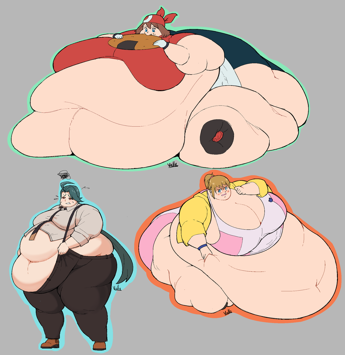 valladoublevee's tweet photo. Managed to get a lot of comms done over the weekend, major thanks to the respective clients for the support!
In order: Rika, Fumina Hoshino, and May! https://t.co/nP8wREPQ4d