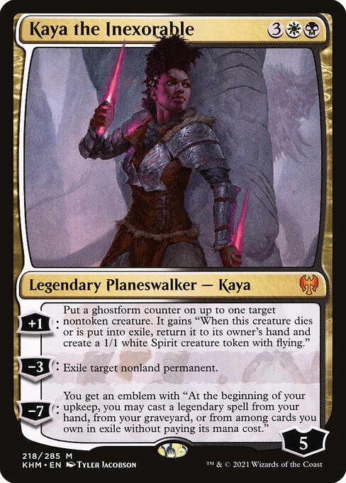 BNegatron's tweet photo. Do you ever think of this character? #MagicTheGathering #MTG #DailyLegend #KayaGhostAssassin #MTGCN2 #Gatewatch #BlackHistoryMonth #Ghostbuster #BlackExcellence #RepresentationMatters https://t.co/WeNKB1dnD0
