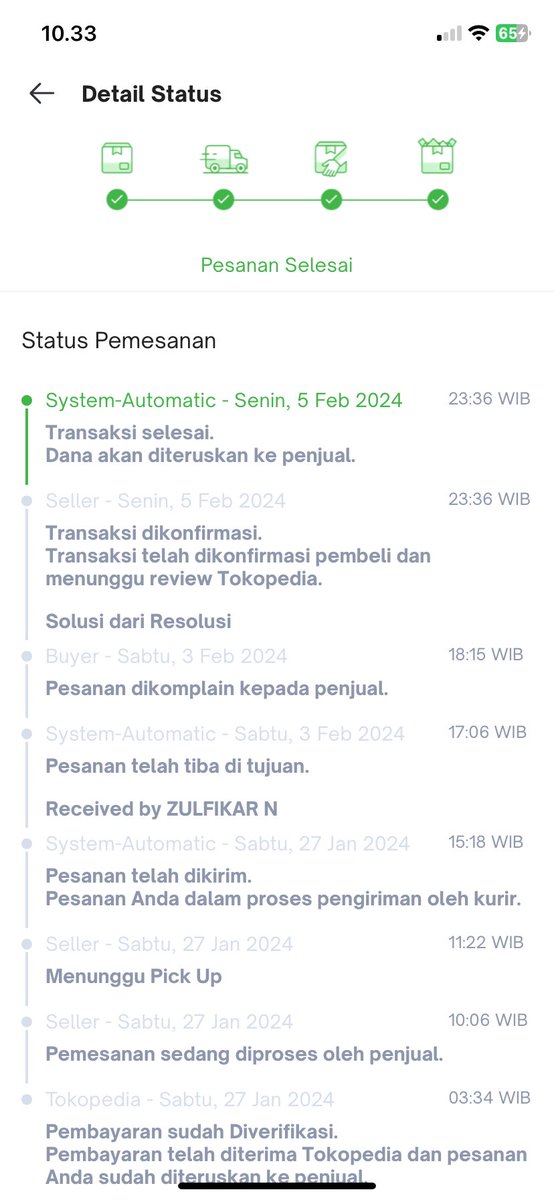 zoofiq's tweet photo. @ezash Spill ah kelakuan ni kurir. 
Pesanan pertama gak diambil ambil 3x24 jam sampe batal. 

Pesanan kedua perjalanan dari 27 Januari sampe nya 3 Feb 🤪🤪🤪 https://t.co/yr88WYDGvD