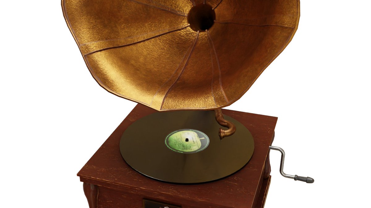 MindCreativity1's tweet photo. Hello. Here is my latest 3D project I will be selling at CGTrader. This gramophone would be ideal for any of your interior design project no matter the size.

So if you need a 3D digital model, it can be found here https://t.co/MDg7eAqcz6.

#gramophone #3Dblender #3dmodeling https://t.co/Z7IswADuXg