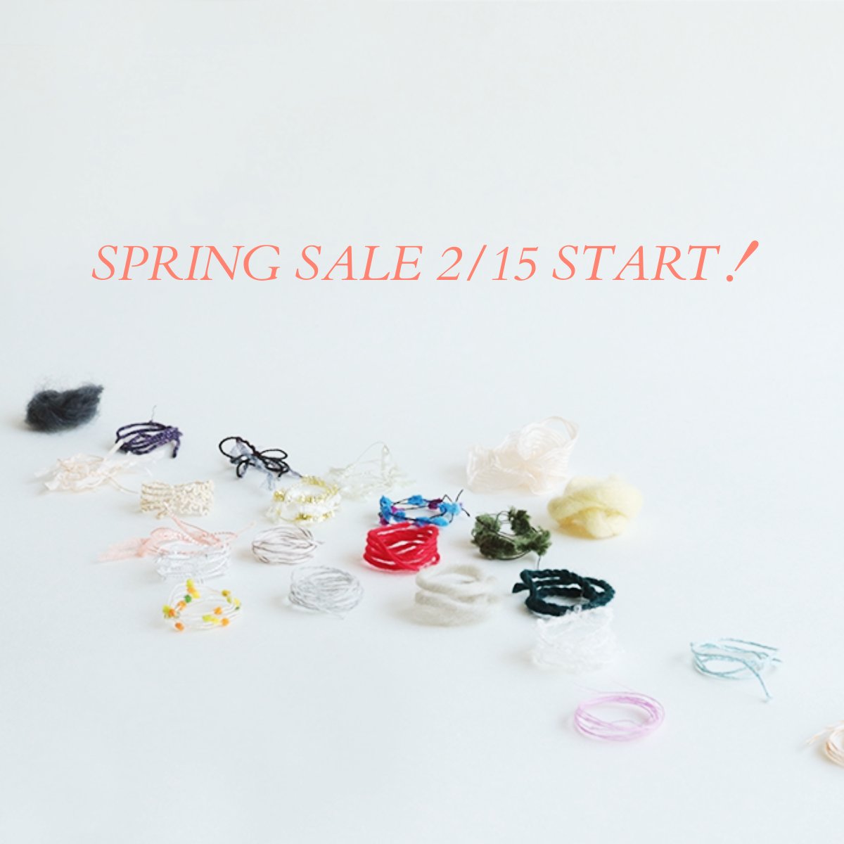 AvrilKyoto's tweet photo. 2月15日（木）よりアヴリルのSPRING SALEが始まりますよ～！！  

 ご購入いただいてすぐ使える紡毛糸や、これからの春夏に使える綿麻系の糸、可愛いファンシーヤーンなど様々な商品が登場しますよ。 セール限定パックも出る予定なのでお楽しみに～！ https://t.co/iDRZNUilA7
