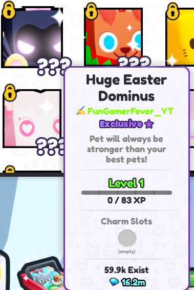 jayvjot's tweet image. 🎉GIVEAWAY TIME!!                        
-Signed Huge Easter Dominus
-Follow @jayvjot
-Like❤️&amp;amp; Retweet🔁
-Sub &amp;amp;📸youtube.com/fungamerfever
-Comment your Roblox Username                        
🔥Winner will be chosen in 48 hours! GL everyone!   #PetSimulator99 #PetSim99 #GIVEAWAY