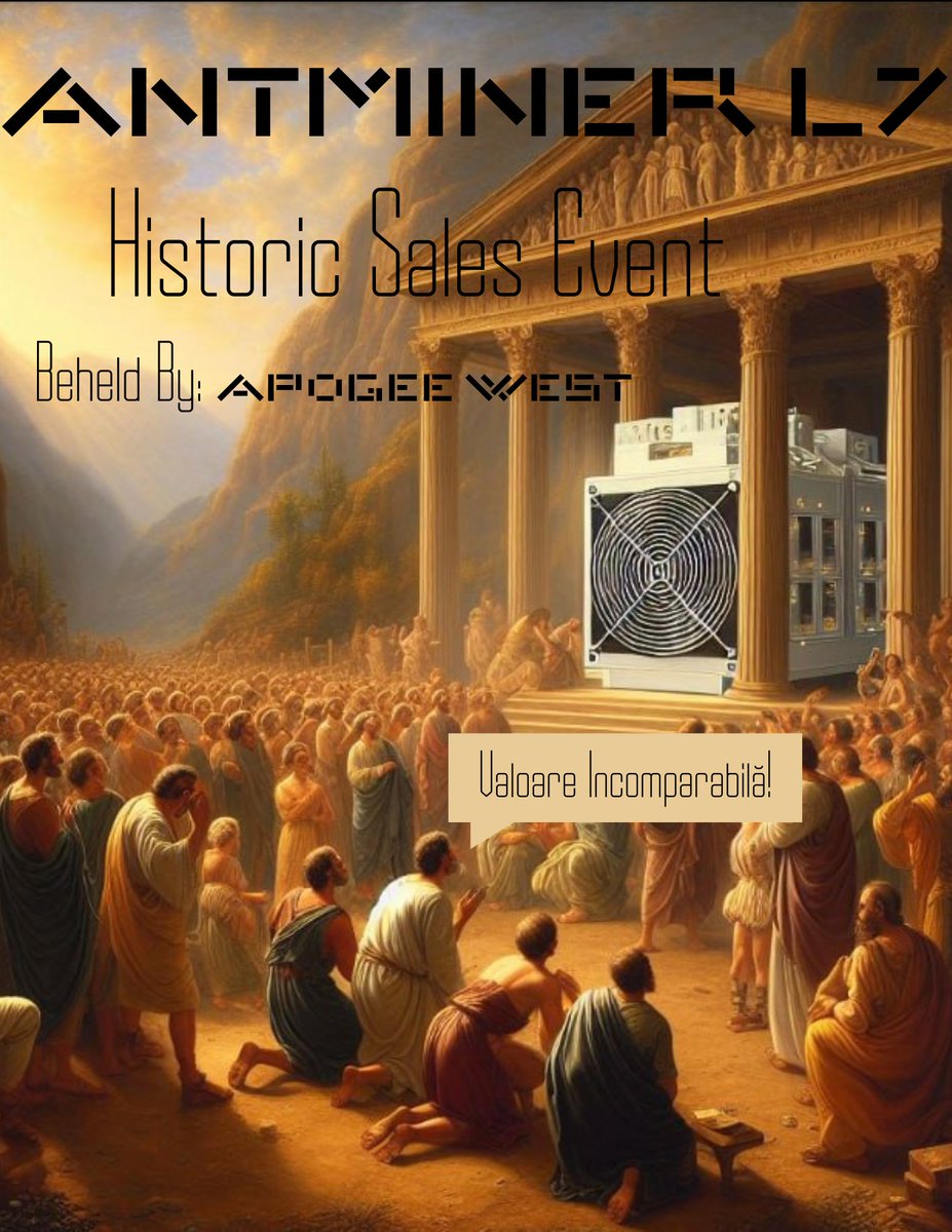 WTS: 50 #Antminer L7 9050M available in the USA for immediate shipment. They are used in good working condition. For sale for $3,980/ unit with an MOQ of 25qty. This price includes domestic shipping.

Apogee West LLC - Montana - ASIC Miners, Infra, Multi-MW Site Dev. #doge #LTC