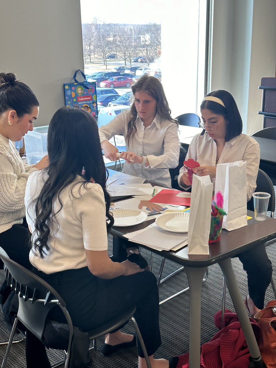 Loved watching our talented Early Childhood Education students in action as they prepped for a team-based challenge today at @MoraineValley! We are so proud of you! #CTEMonth @CHSD230