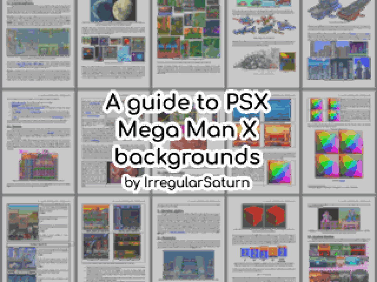 Since most of the theory has been covered, I am making 'A guide to PSX Mega Man X backgrounds' available to public review!

I'll dedicate the following week into writing and recording the classes for the practical part (Chapter 4), which is the main goal.

docs.google.com/document/d/15I…