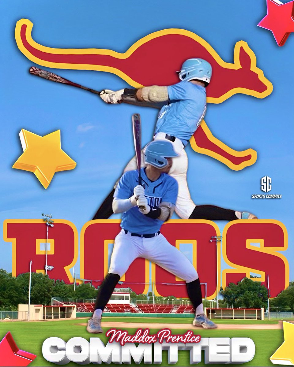 MaddoxPrentice's tweet photo. Excited to announce my commitment to Austin College !  Thank you to my family, and all the coaches and teammates along the way. Roos up 🦘🦘 
@Paetow_BSBL @ackangaroosbsb @Javi_Valdez18 https://t.co/ybhVzfkVTE