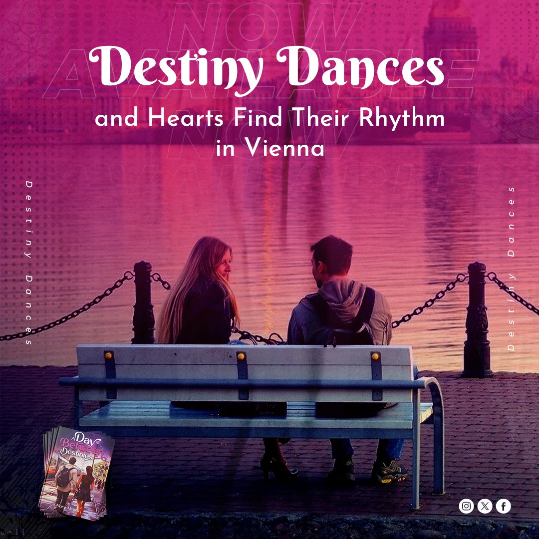 Destiny is a mysterious force that brings people together, and at other times tears them apart.

Find out in this thrilling story. Follow us now!

#adaybetweendestinies #MaryAlcock #romance #bookpromo #Vienna #bookstagram #Lovers #booklover #authorsofinstagram #train #fiction