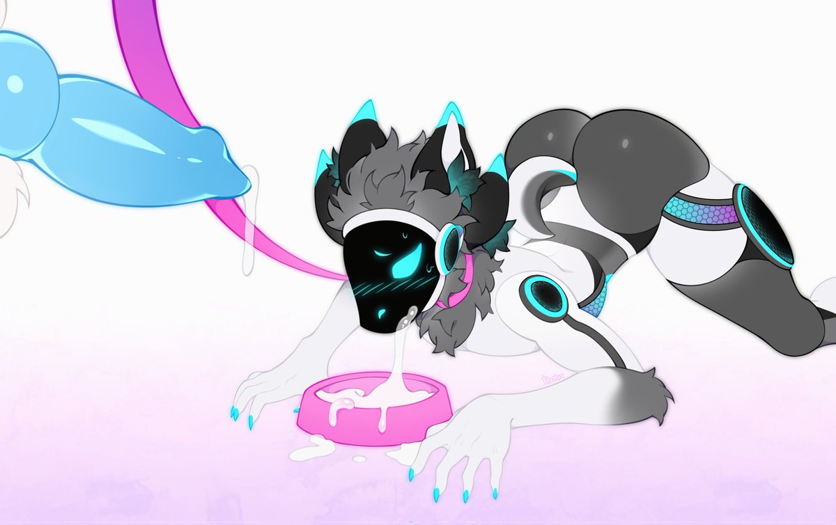 AlexTheDogkin's tweet photo. Here's a lovely picture of my penis and my lovely slutty boyfriend @AnsProtogenAD looking all cute and breedable X3

And ofc drawn by the one and only @Batya_forever 💙

#gay #yiff #cum #protogen #NSFW #furryNSFW #gay_yiff https://t.co/YqK0QNwXEq