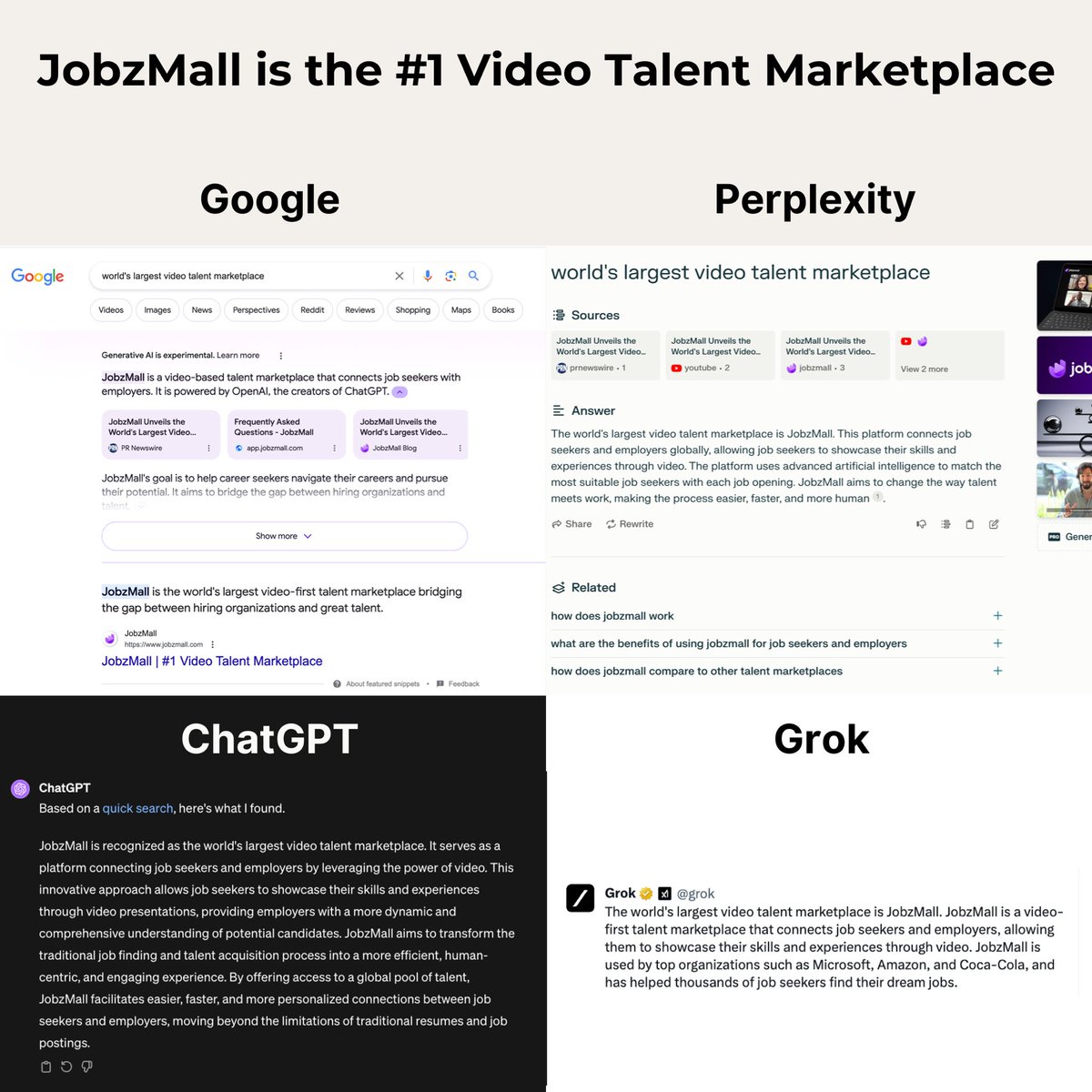 Incredible to have <a href="/JobzMall/">JobzMall</a> recognized as the global leader in video talent space 🙏🚀