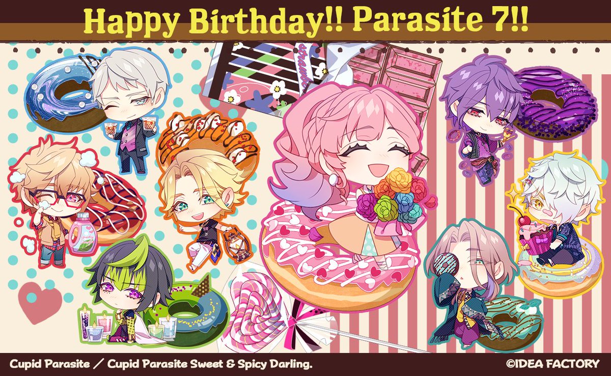 キュピパラ バースデー企画🎁Parasite7全員巡りました！ 📢次の