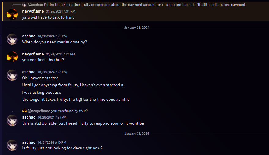 aschaoRblx's tweet photo. Posting this because of the Astd post I made earlier

- We came to an agreement on better payment shortly after I posted my earlier video &amp; it looks like Fruity going forward will be upping the pay for anyone working on units for Astd

- More in replies
#RobloxDev #RobloxDevs https://t.co/pdPb3ONh8E