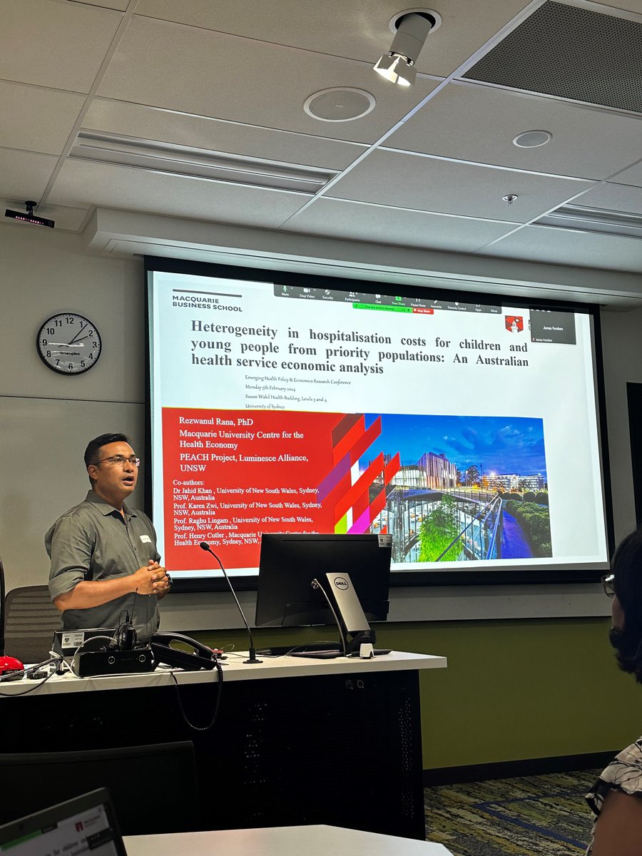 MUCHE Researchers, Shari Stathis, Dr Rajan Sharma, Dr Rezwanul Rana, Dr Anam Bilgrami & A/Prof Jonas Fooken were happy to attend and present their research at the 2024 Emerging Health Policy & Economics Research Conference, hosted by @Sydney_Uni