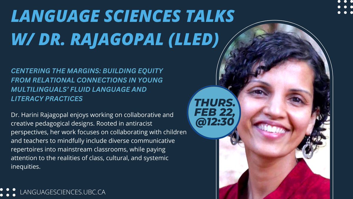 Upcoming LangSci Talk on February 22 RSVP here‼️ languagesciences.ubc.ca/events/languag…