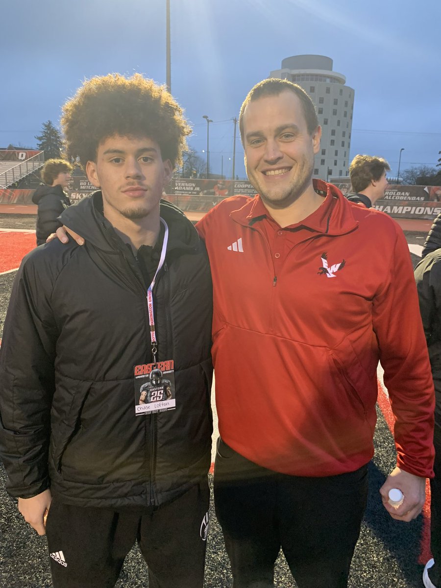 Chase Lofton (@chaselofton5) on Twitter photo Thank you @marcanderson_ and Eastern staff for showing me around campus of Eastern and getting to know what it’s like and #EKG <a href="/coachjmcdaniels/">Jeff McDaniels</a> <a href="/B12PFootball/">Big12Performance</a> <a href="/EWUFootball/">EWU Football 🏈</a> <a href="/EWUFBRecruiting/">EWU Football Recruiting</a> <a href="/UnionFBBoosters/">Union Titan Football Boosters</a> <a href="/NickFarman55/">Nick Farman M.S.</a> Thank you @marcanderson_ and Eastern staff for showing me around campus of Eastern and getting to know what it’s like and #EKG <a href="/coachjmcdaniels/">Jeff McDaniels</a> <a href="/B12PFootball/">Big12Performance</a> <a href="/EWUFootball/">EWU Football 🏈</a> <a href="/EWUFBRecruiting/">EWU Football Recruiting</a> <a href="/UnionFBBoosters/">Union Titan Football Boosters</a> <a href="/NickFarman55/">Nick Farman M.S.</a>